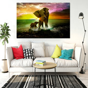 Single mother-elephant modern home decor