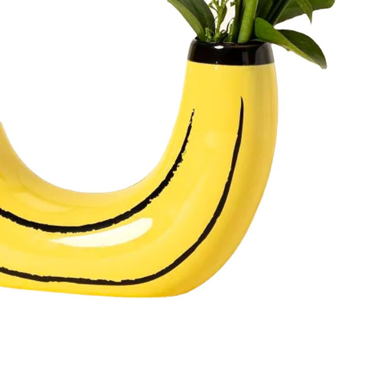 Simple Banana Vase Flower Arrangement Creativity Home Decor